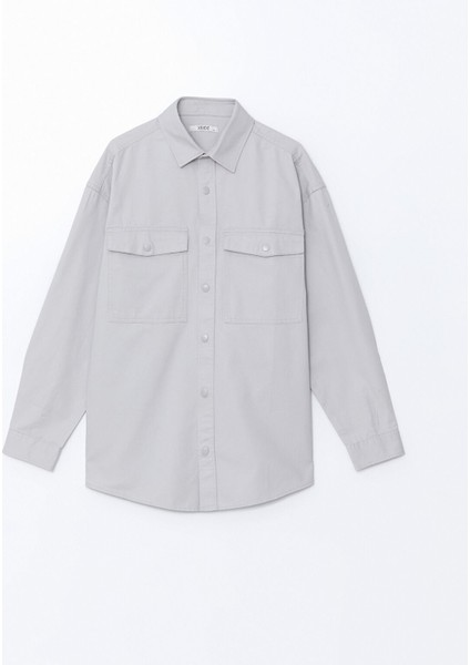 Yeni Sezon Rahat Kalıp Uzun Kollu Gabardin Erkek Gömlek Ceket indirimleri