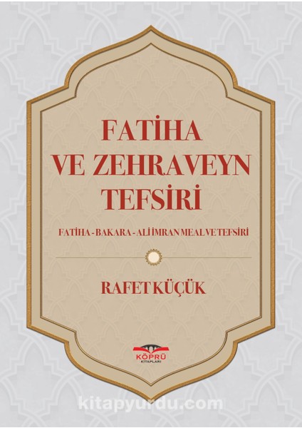 Fatiha ve Zehraveyn Tefsiri