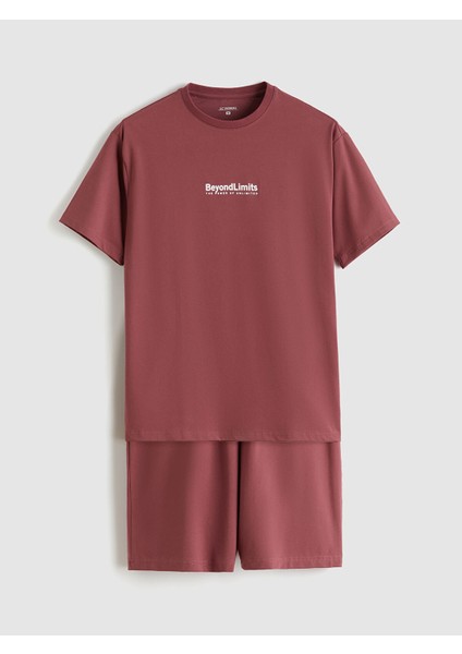 Yeni Sezon Standart Kalıp Erkek Şortlu Pijama Takımı