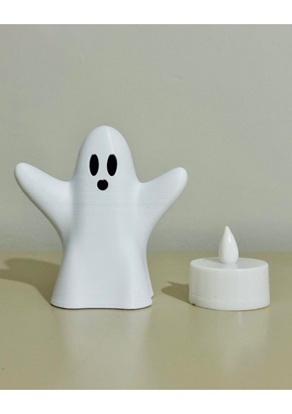 El Yapımı 3D Baskı Hayalet Mumluk-Halloween Dekorasyonu-Cadılar Bayramı Temalı-Beyaz-02 fiyatları