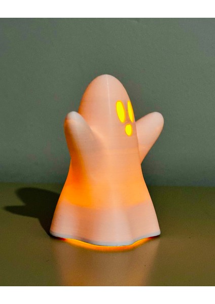 El Yapımı 3D Baskı Hayalet Mumluk-Halloween Dekorasyonu-Cadılar Bayramı Temalı-Beyaz-02 indirimleri