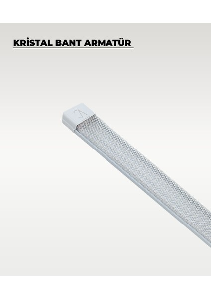 80W Beyaz Kristal LED Bant Armatür 6500K (Beyaz Işık) 20 Adet fiyatları