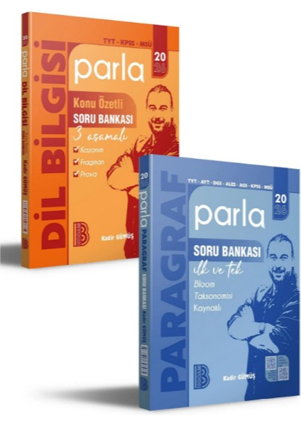 2026 TYT- AYT- DGS- ALES- KPSS- MSÜ Parla Dil Bilgisi ve Paragraf Soru Bankası Seti