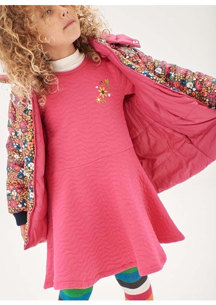 Kız Çocuk Elbise Koyu Pembe modelleri