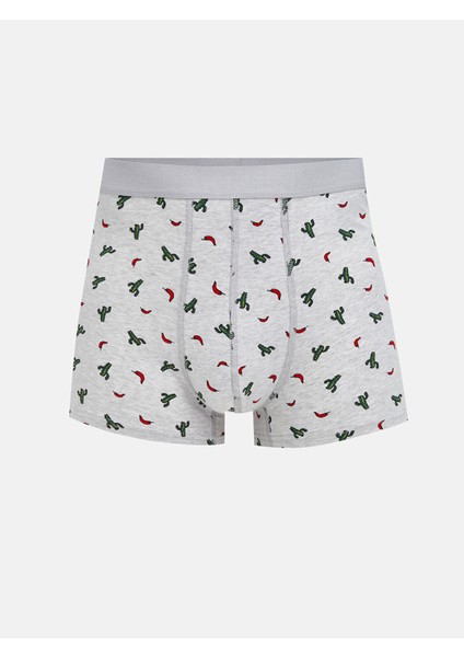 Yeni Sezon Standart Kalıp Pamuklu Esnek Erkek Boxer 3'lü modelleri