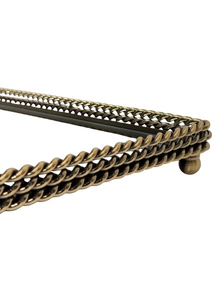 Eskitme Zincir Ithal Tepsi Dikdörtgen fırsatları