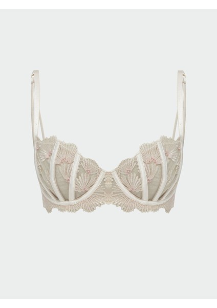 Yeni Sezon Balenli Dolgusuz Dantelli Fantezi Straplez Sütyen