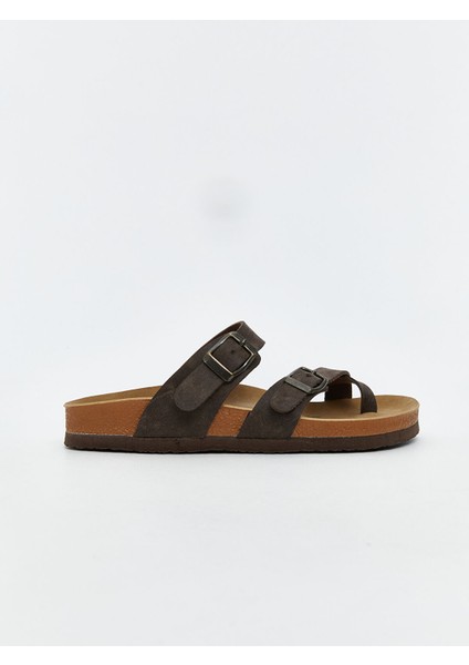 Yeni Sezon Deri Görünümlü Çift Bantlı Kadın Terlik fiyatları