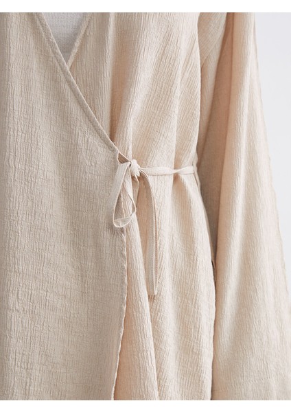 Yeni Sezon Kruvaze Yaka Dokulu Kadın Kimono modelleri