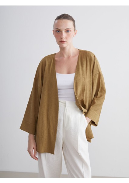 Yeni Sezon Kruvaze Yaka Dokulu Kadın Kimono