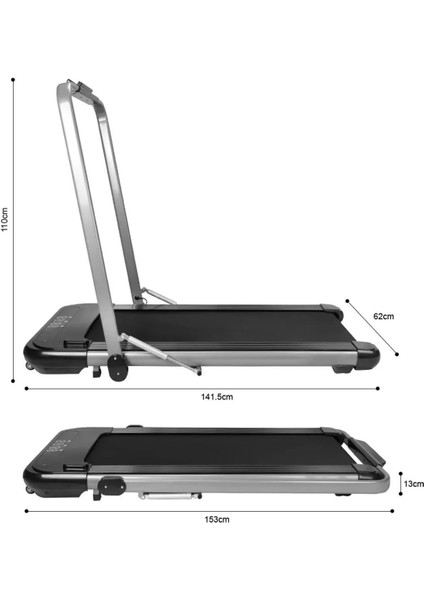 Fastgo Uzaktan Kumandalı Yürüyüş ve Koşu Bandı Katlanabilir Yüksek Performans Ev Tipi 10KM Hız 120 kg Q5L fırsatları