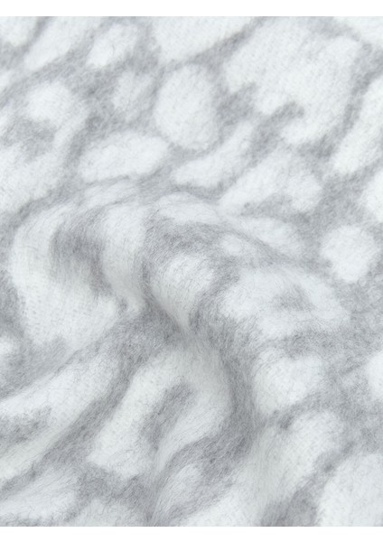 Yeni Sezon Desenli Püsküllü Kadın Atkı modelleri