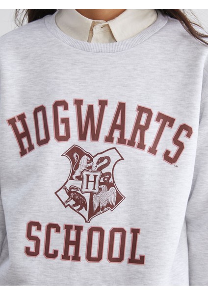 Yeni Sezon Harry Potter Baskılı Oversize Kadın Kalın Sweatshirt modelleri