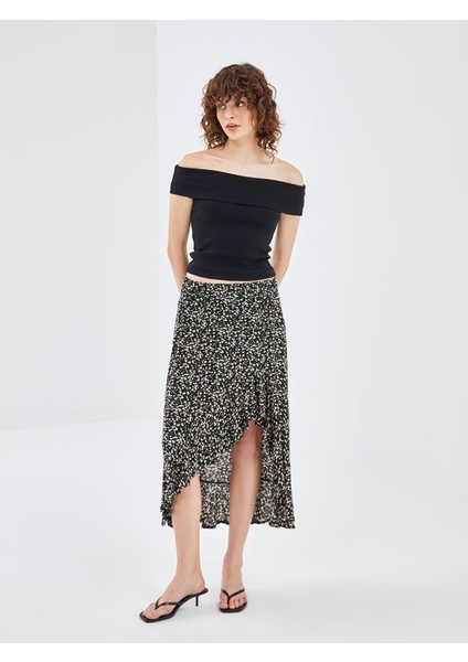 Yeni Sezon Beli Lastikli Çiçekli Kadın Etek fiyatları