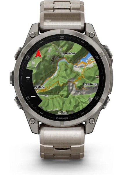 Fenix 8 Amoled Sapphire 47MM Gümüş Titanyum Kayışlı Akıllı Saat