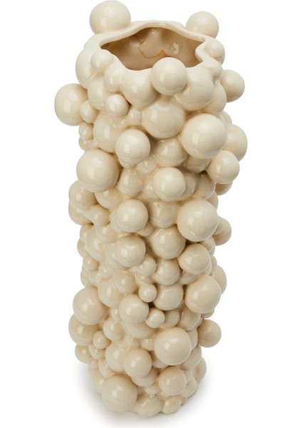 Bubbles Large Beyaz Seramik Vazo fiyatları