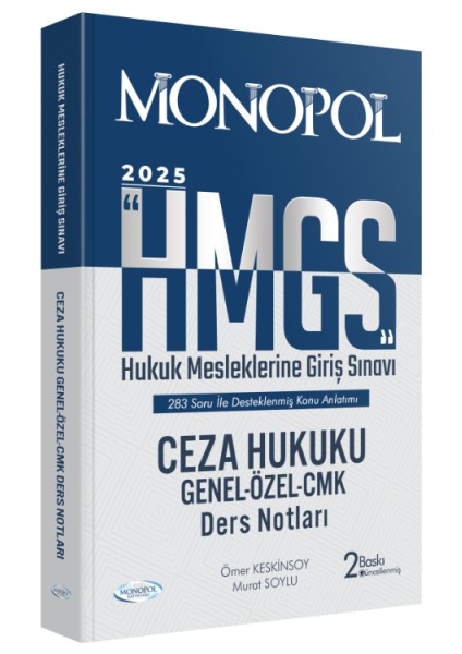 Hmgs Ceza Hukuku Genel – Özel – Cmk Ders Notları 2. Baskı