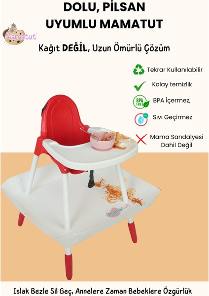 Dolu ve Pilsan Model uyumlu, sıvı geçirmez, kolay temizlenir, darbelere dayanıklı (Sandalye içermez!)
