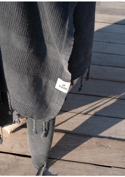 Stone Siyah Pamuklu Peştemal modelleri