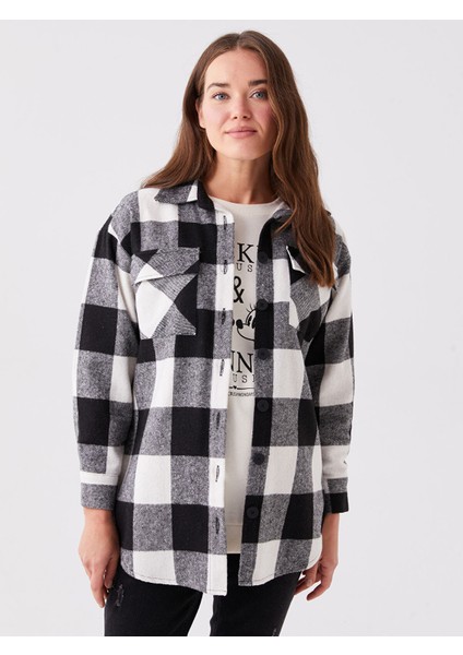 Yeni Sezon Ekose Uzun Kollu Hamile Oduncu Gömlek Ceket