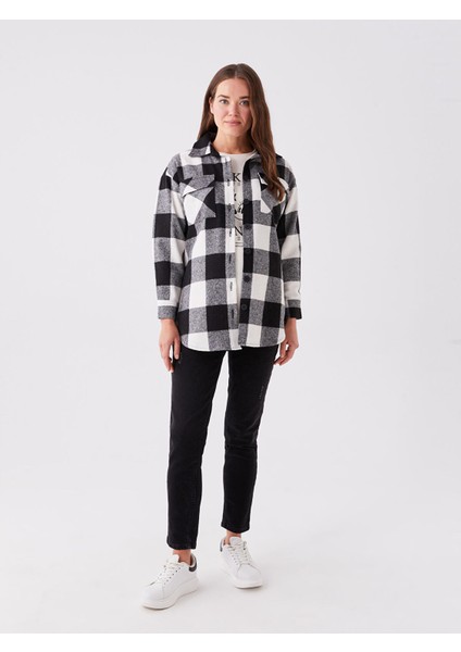 Yeni Sezon Ekose Uzun Kollu Hamile Oduncu Gömlek Ceket modelleri