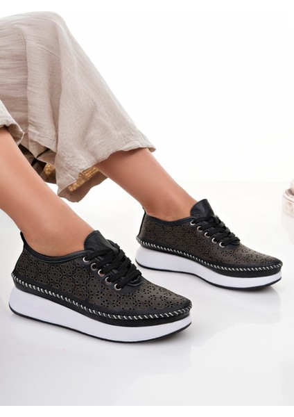 Hakiki Deri Kadın Deri Casual Ayakkabı TRC49-9902