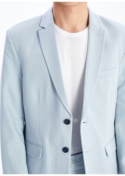 Yeni Sezon Standart Kalıp Keten Karışımlı Erkek Blazer Ceket modelleri