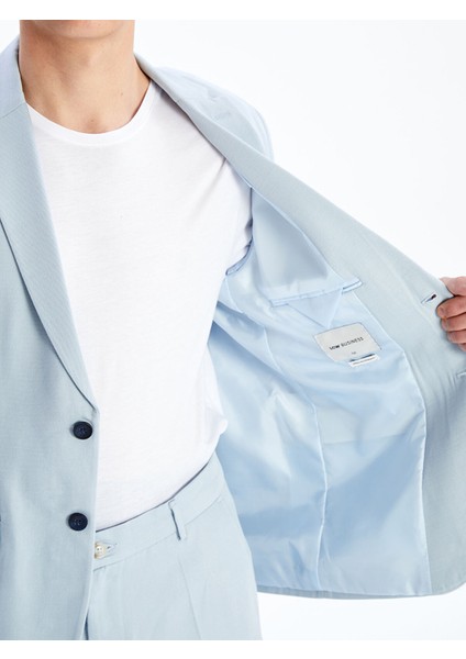 Yeni Sezon Standart Kalıp Keten Karışımlı Erkek Blazer Ceket fırsatları