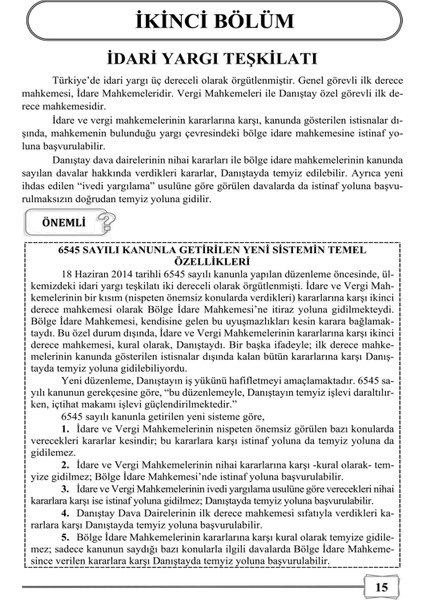 Hmgs Idari Yargılama Hukuku Ders Notları 2. Baskı fırsatları