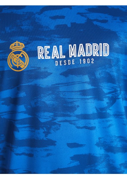 Yeni Sezon Bisiklet Yaka Kısa Kollu Real Madrid Baskılı Erkek Taraftar Tişört modelleri