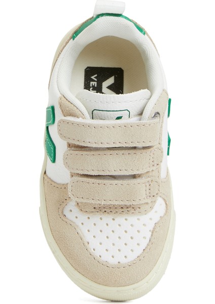 Small V-10 Chromefree Beyaz Çocuk Deri Sneaker fırsatları