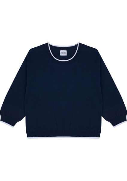 Lacivert Beyaz Detaylı Triko Erkek Çocuk Eşofman Takımı fiyatları