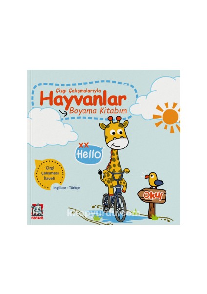 Çizgi Çalışmalarıyla Hayvanlar Boyama Kitabım