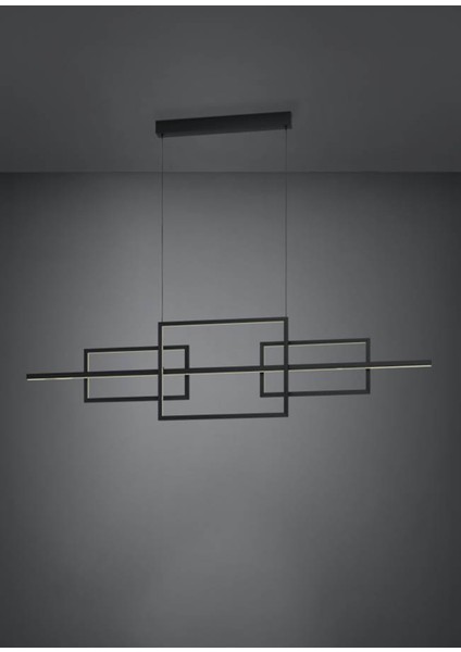 Puebla Siyah Dökme Çelik Iç Mekan LED Sarkıt Lamba fiyatları