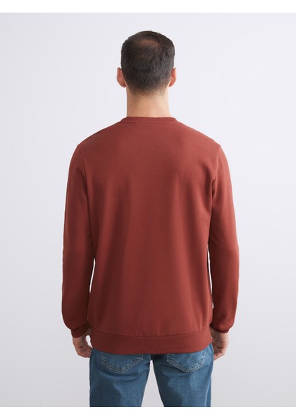 Yeni Sezon Bisiklet Yaka Baskılı Erkek Kalın Sweatshirt fırsatları