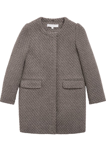 Gri Kız Çocuk Kaban