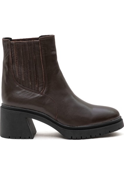 Deri Kahve Kadın Bot BUL-260558