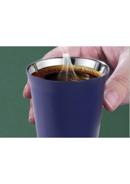 Espresso Kupalar 80Ml, Paslanmaz Çelik Espresso Bardaklar, Yalıtımlı Çay Kahve Kupalar Çift Duvar Kupaları Bulaşık Makinesi Güvenli | Kupalar (Mavi) (Yurt Dışından) fırsatları