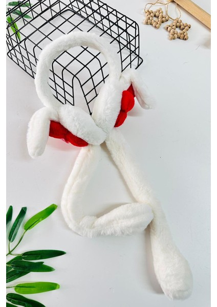 Tavşak Home Detaylı Kız Çocuk Haraketli kulaklık - Beyaz