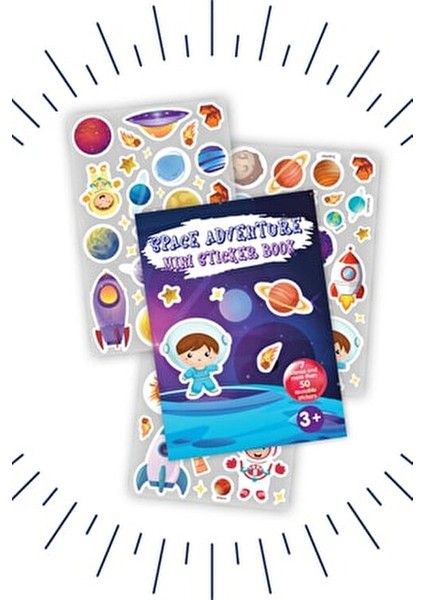 Okul Öncesi Eğitici Mini Sticker Kitabı Seti 3-5 Yaş İçin 14 Sayfa İngilizce indirimleri
