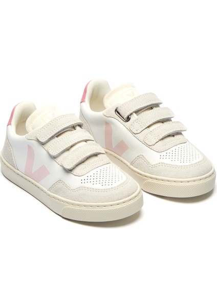 Small V-90 Beyaz Pembe Çocuk Deri Sneaker fiyatları