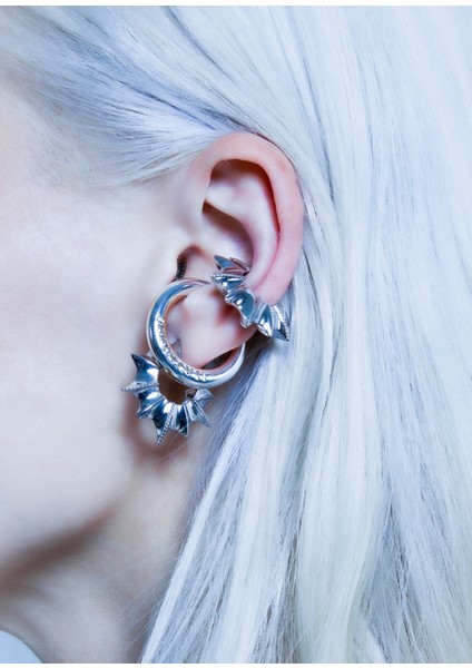 Sirius Earrings 925 Ayar Gümüş ve Rodyum Kaplama Halka Kadın Küpe fiyatları