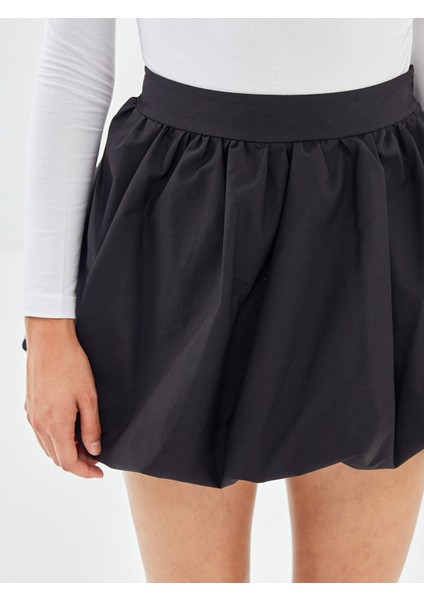 Yeni Sezon Beli Fermuarlı Poplin Kadın Balon Etek modelleri