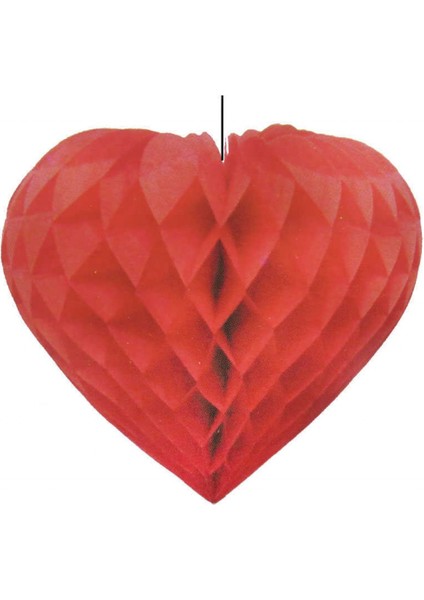 Doğum Günü Süsü Ponpon Kalpli Kırmızı Pk:12 fiyatları