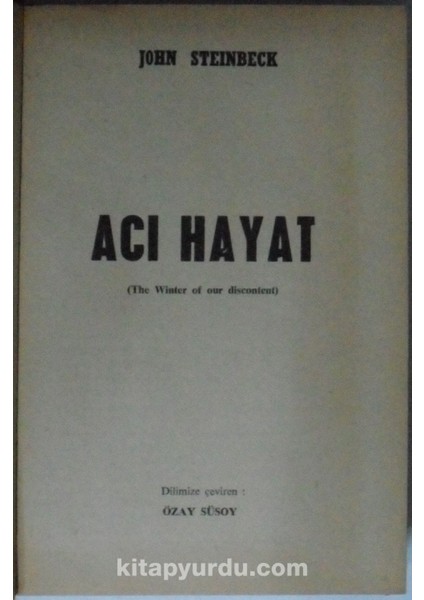 Acı Hayat (Kod:11-C-1)