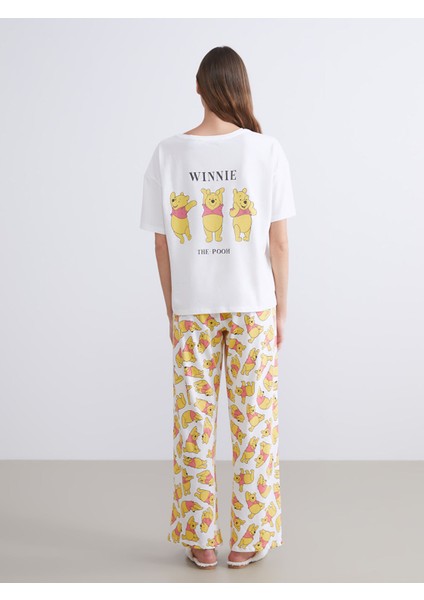 Yeni Sezon Winnie The Pooh Baskılı Kadın Pijama Takımı indirimleri