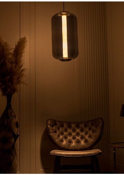 Seul Füme Cam Beyaz Mermer Eskitme Sarkıt Avize modelleri