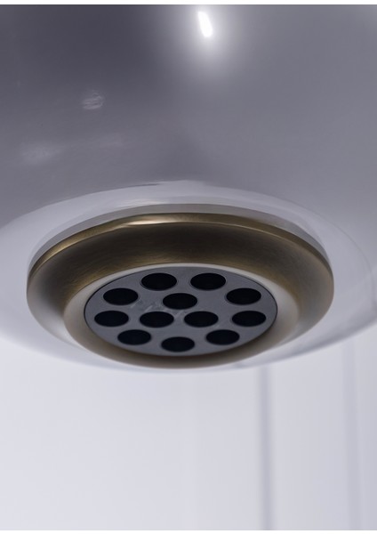 Seul Füme Cam Beyaz Mermer Eskitme Sarkıt Avize