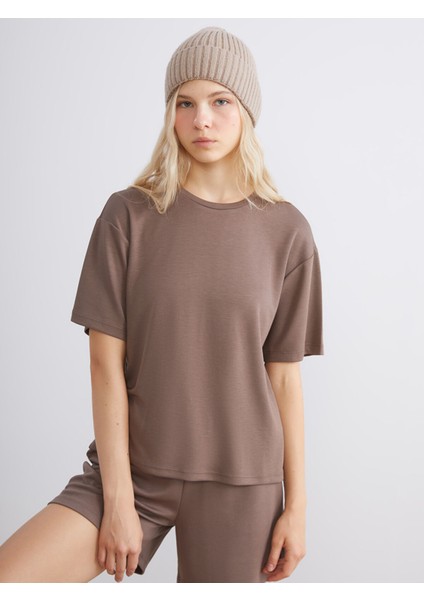 Yeni Sezon Bisiklet Yaka Kadın Tişört