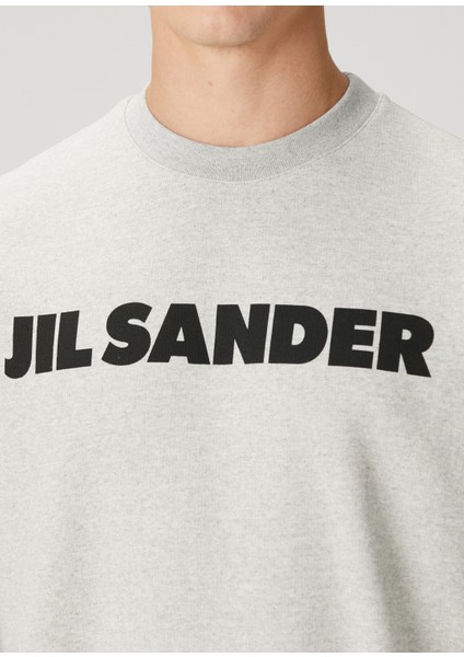 Gri Logo Baskılı Sweatshirt indirimleri